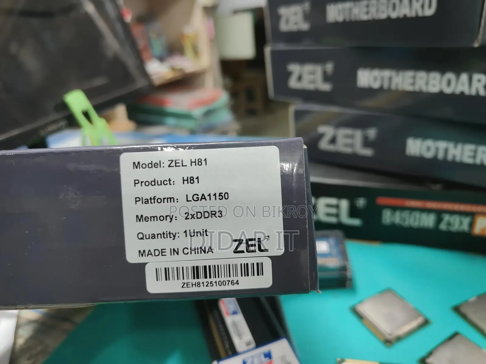 Zel H81 4th Gen Motherboard Sale - New with 2-Year Warranty