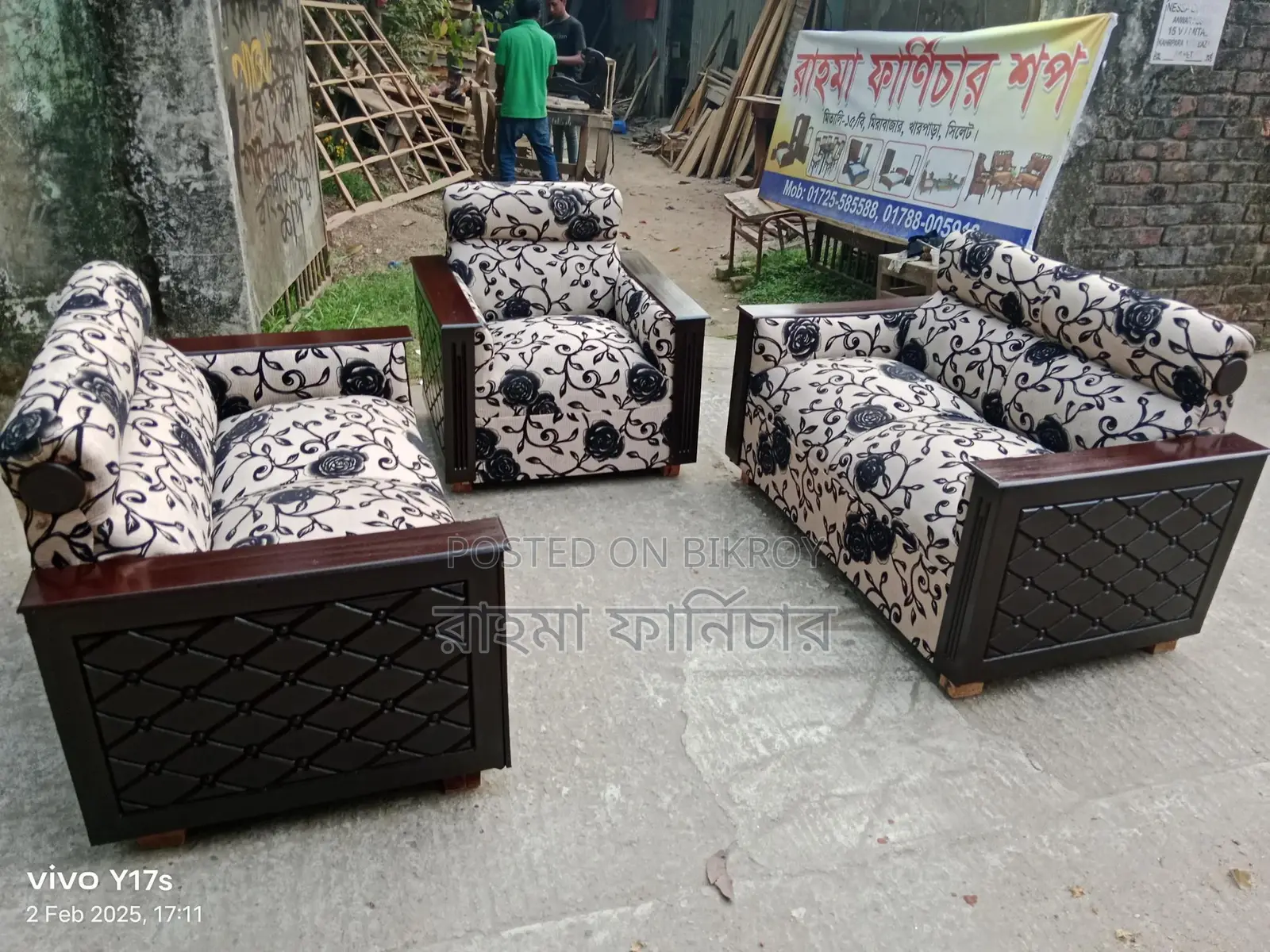 New Marble Box Sofa set with Center Table