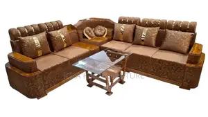 Teak Wood Corner Sofa on 36-Month EMI