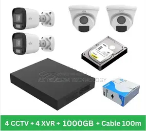 Uniview/ Dahua 4 Unit 1080P Night Vision CCTV Camera Package