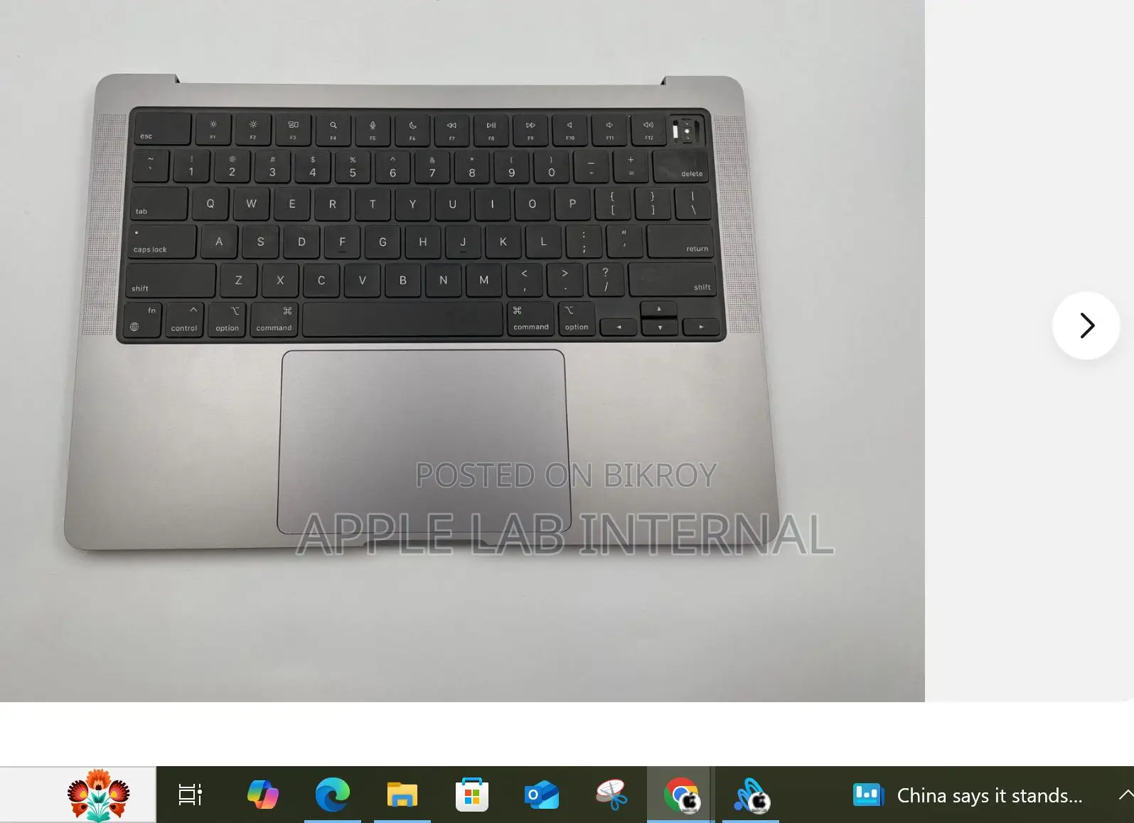 Genuine Apple MacBook Pro 14" M1 2021 A2442 Keyboard