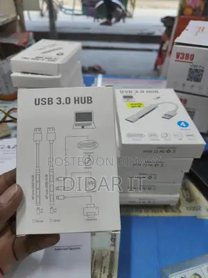 🧩 🔥 সুপার স্পিড USB 3.0 HUB – 4 Ports মেটাল বডি