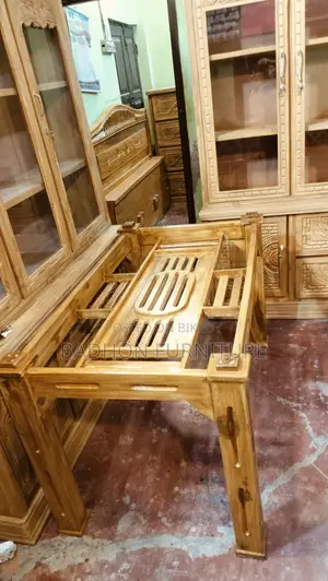 This Chittagong teak dining table will be sold, Location: Beside Postogola Bridge