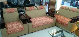Double-Layer Armrest Sofa Set Model
