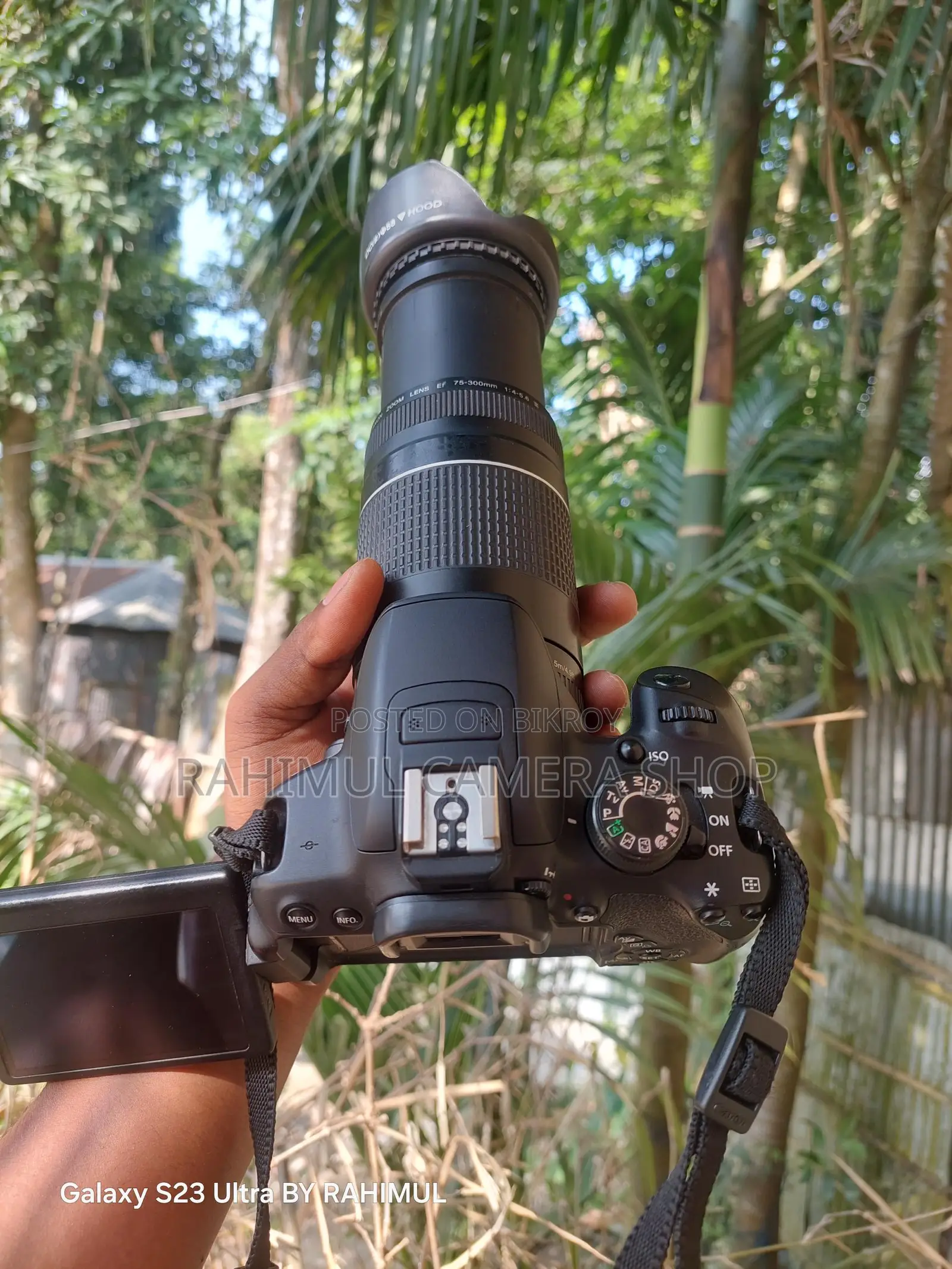 Canon 700D with 75-300 Zoom Lens Full Fresh Condition