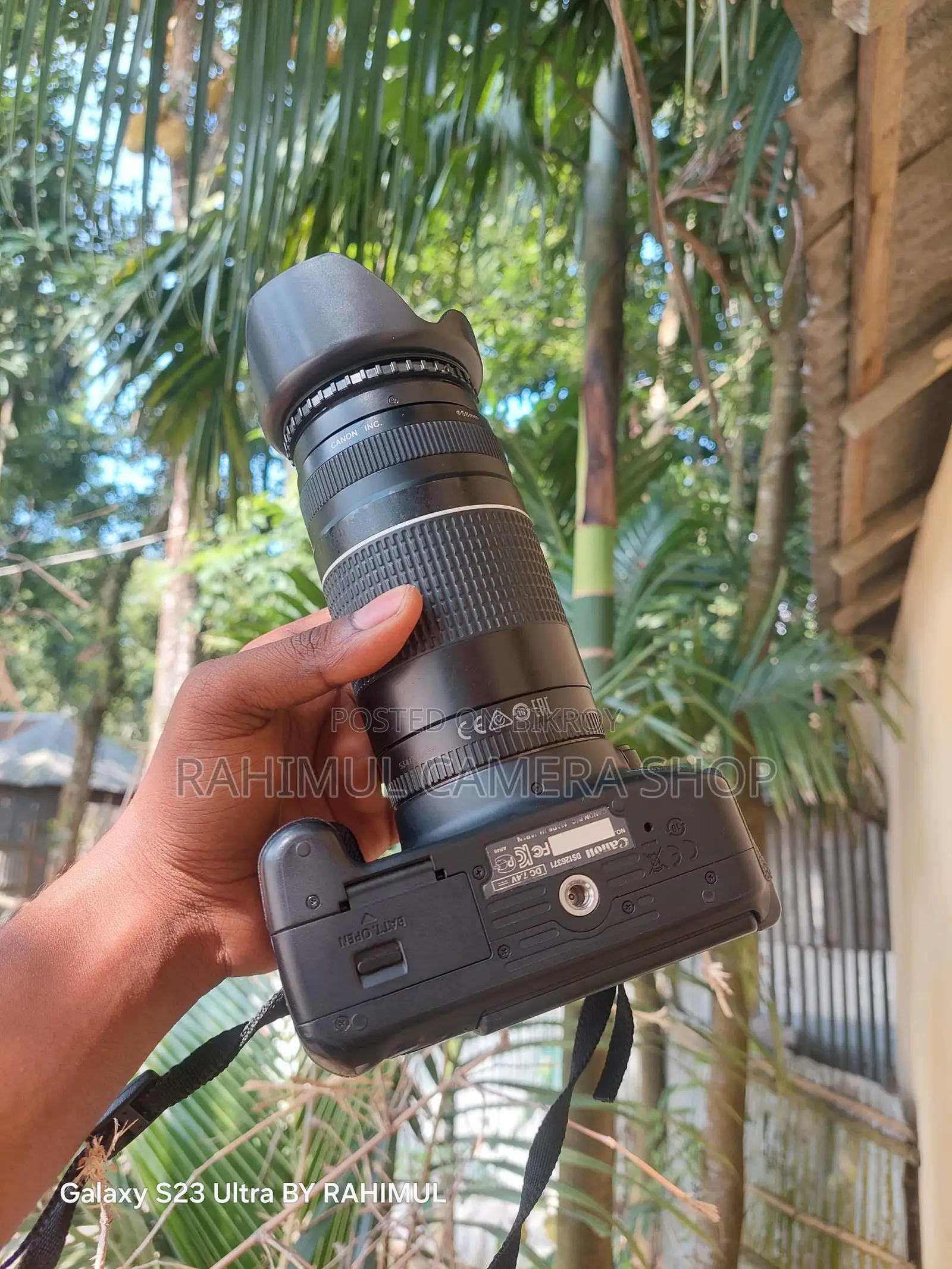 Canon 700D with 75-300 Zoom Lens Full Fresh Condition
