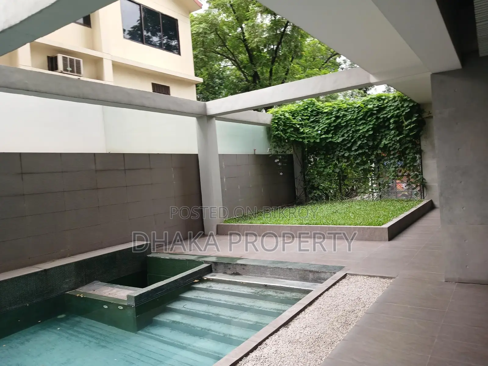 4800sqFt.Gym Swimming pool sunlight flat rent at Gulshan 2