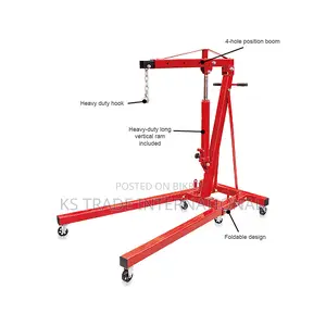 2 Ton Foldable Hydraulic Engine Crane Hoist Lift.