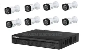 08-Piece CCTV Camera Package for Homes and Shops