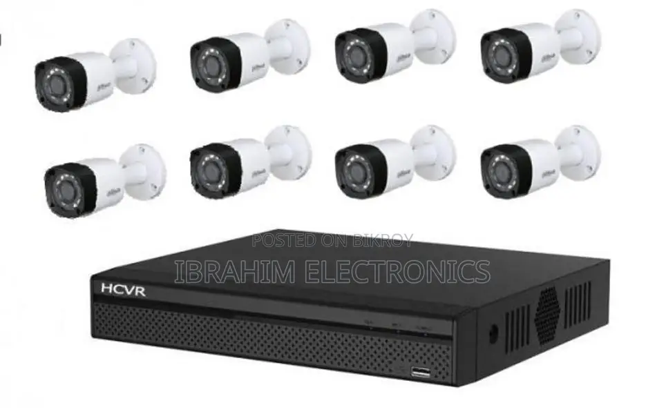 08-Piece CCTV Camera Package for Homes and Shops