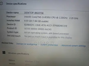 Lenovo Core i3 8th Gen 8GB RAM 128GB SSD