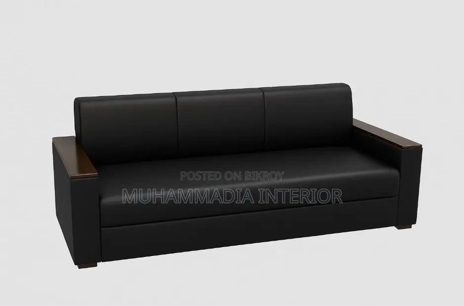 3 SEAT ARTIFICIAL REXIN SOFA (MID- 019)