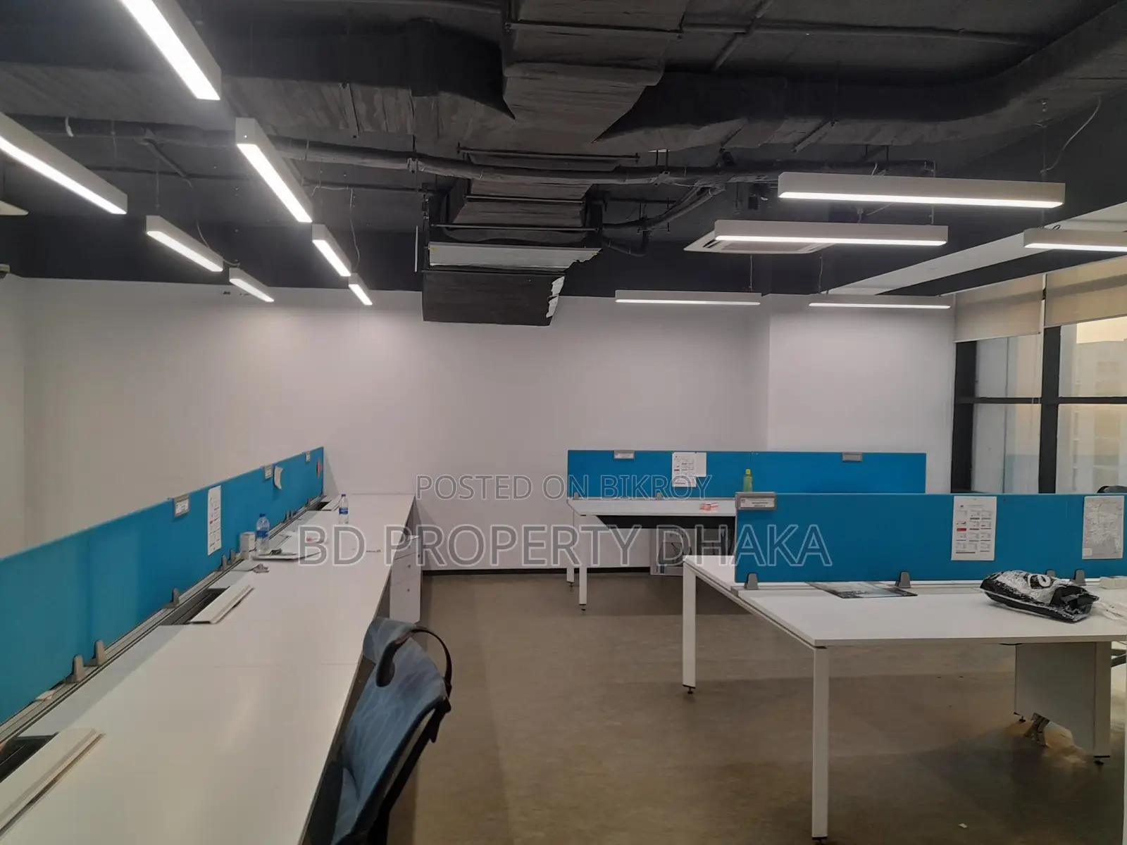 6070 Sqft Open Semi Furnished Commercial Space Rent In Gulshan Avenue