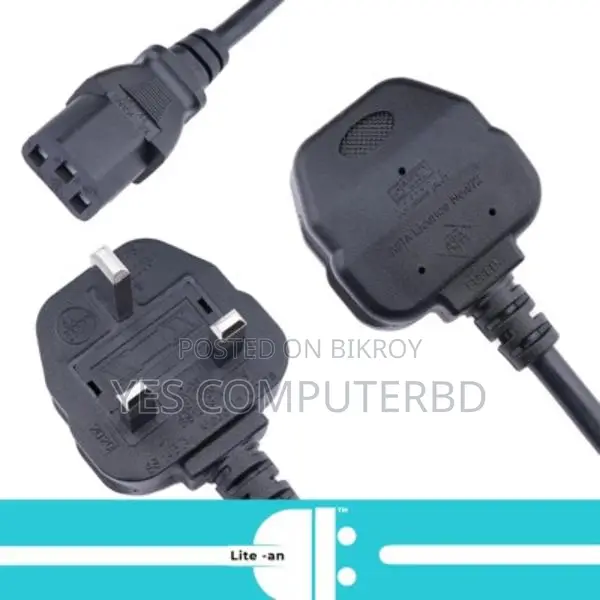 Original Power cord HP/DELL 1Year Warranty