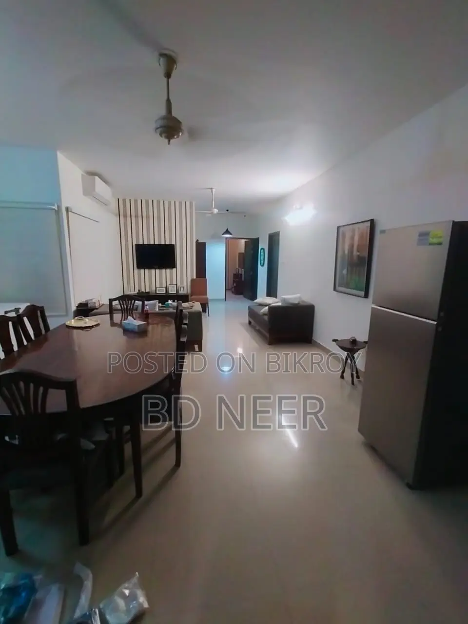 Short Term & Long Furnished 3-Bed Flat Rent in Gulshan-2