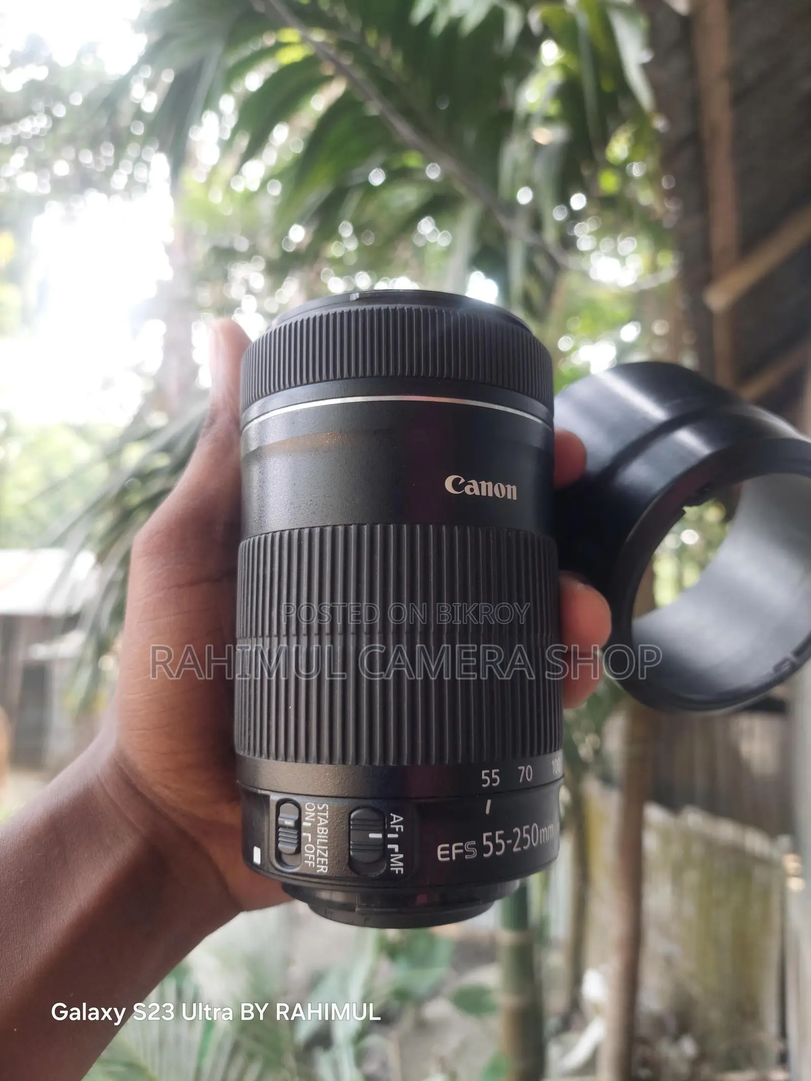 Canon 55-250 STM Zoom lens