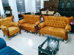 সোফা সেট ভিক্টোরিয়া ডিজাইন সেগুন নকশা
