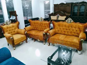 সোফা সেট ভিক্টোরিয়া ডিজাইন সেগুন নকশা