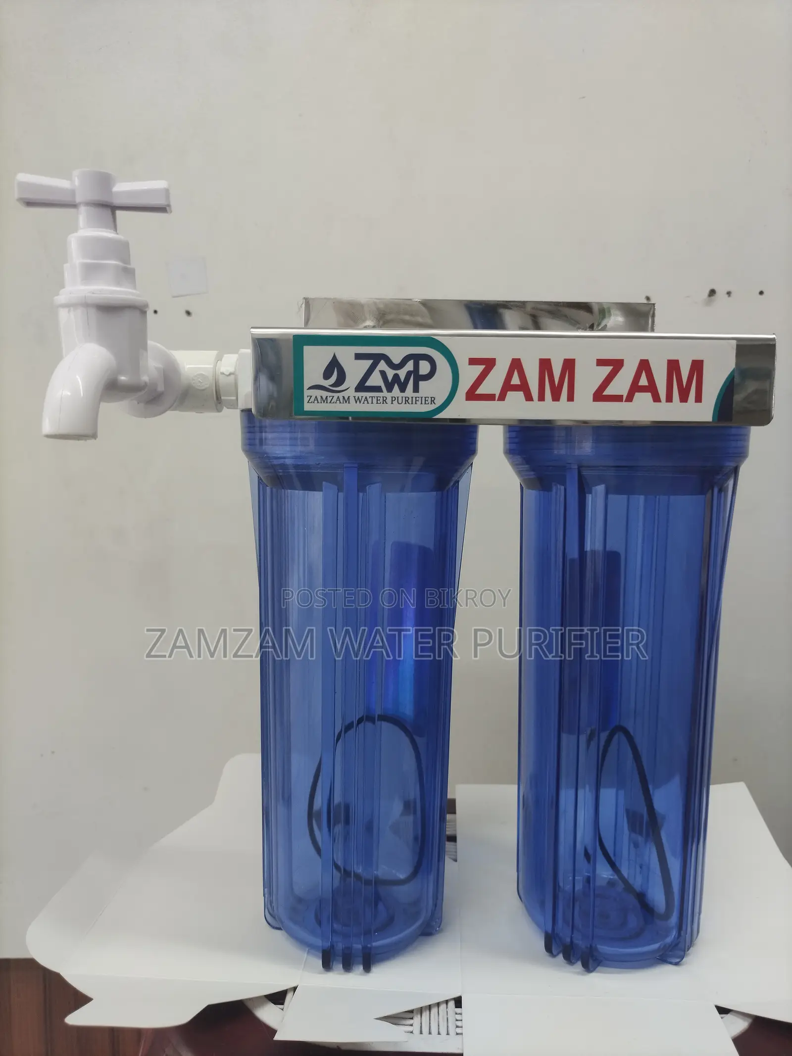 ১০ ইঞ্চি মিনি আয়রন রিমুভার ডাবল হাউসিং ফিল্টার সেট