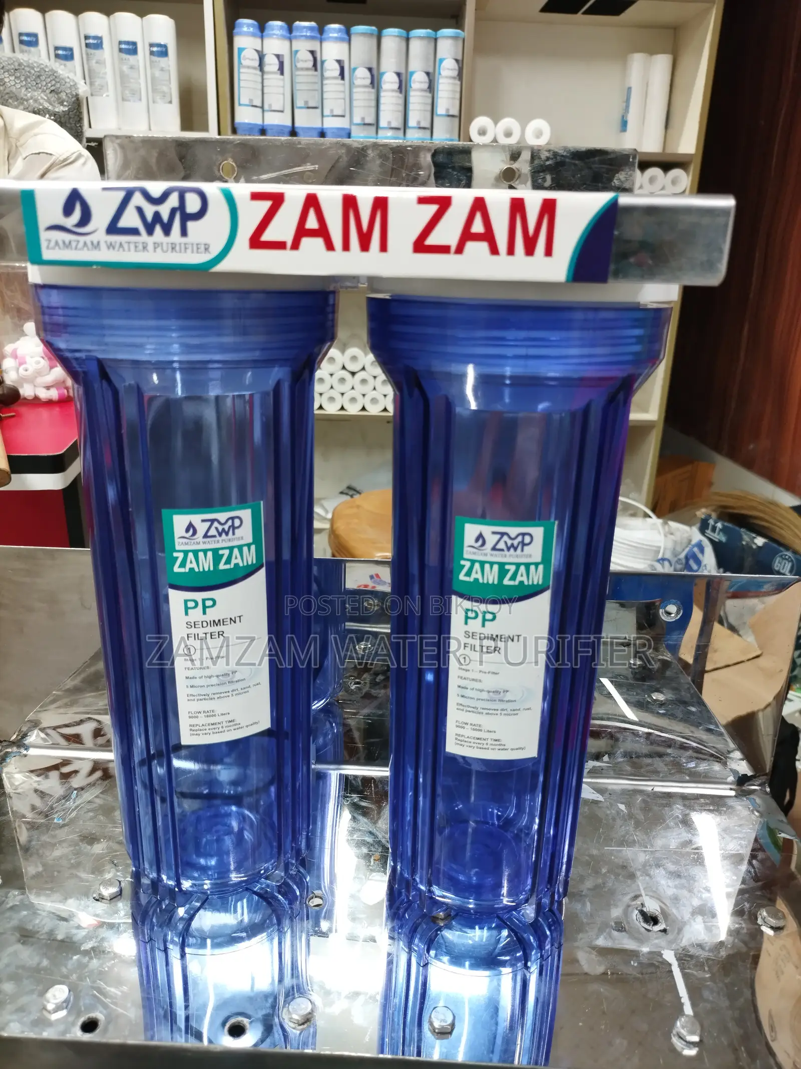 ১০ ইঞ্চি মিনি আয়রন রিমুভার ডাবল হাউসিং ফিল্টার সেট