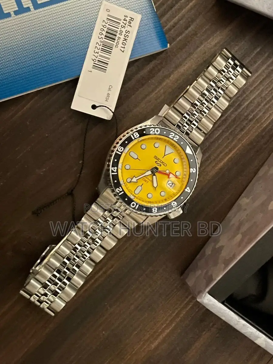 ব্র্যান্ড নিউ SEIKO 5 GMT স্পেশাল এডিশন মেকানিক্যাল ঘড়ি