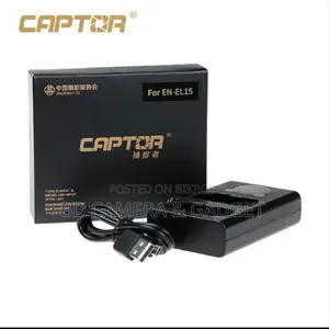 Captor EN-EL15 dual charger For Nikon D7100, D7200, D7500, D810 etc