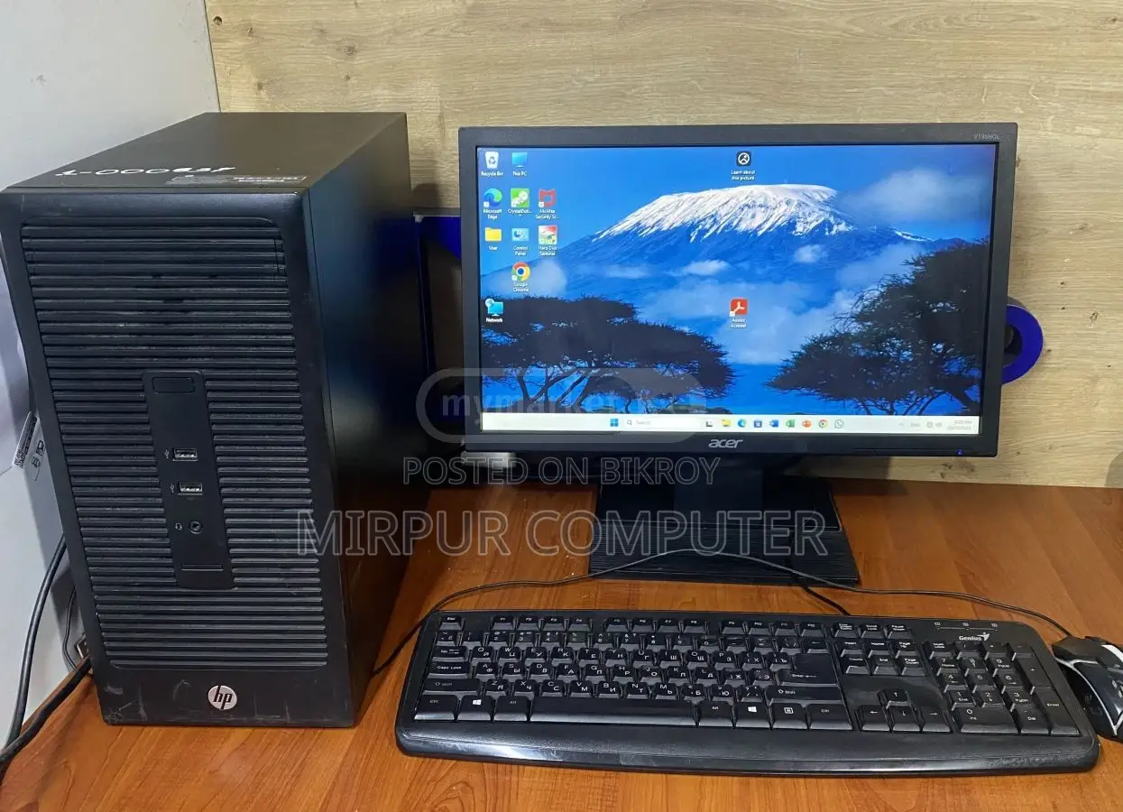Disktop Gaming Brand Pc Core i3 4Gen+LED 19 HP Full Fresh