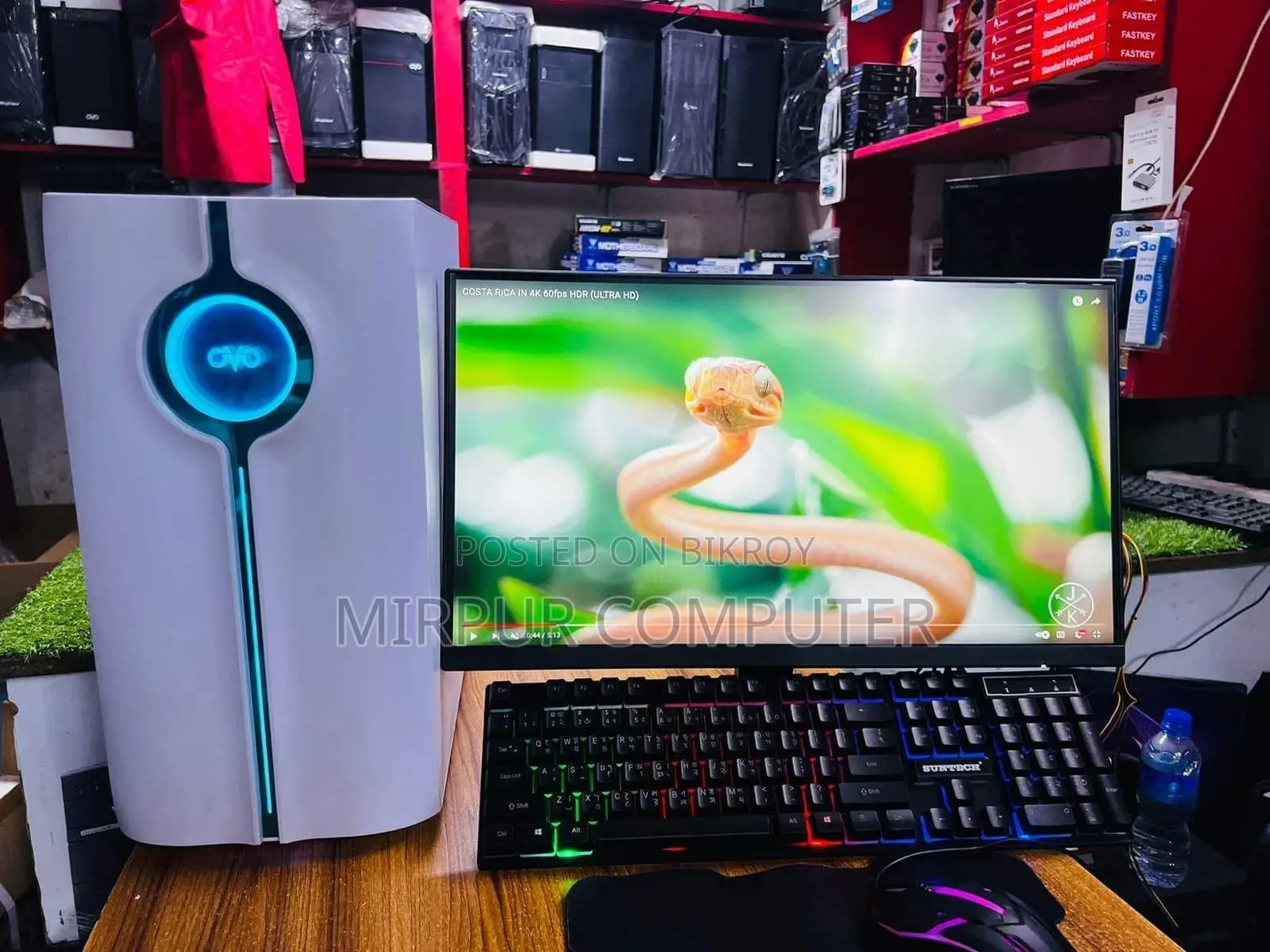Computer Gaming Core I7 7th Gen+New 22 LED-SSD 256GB.RAM 16GB