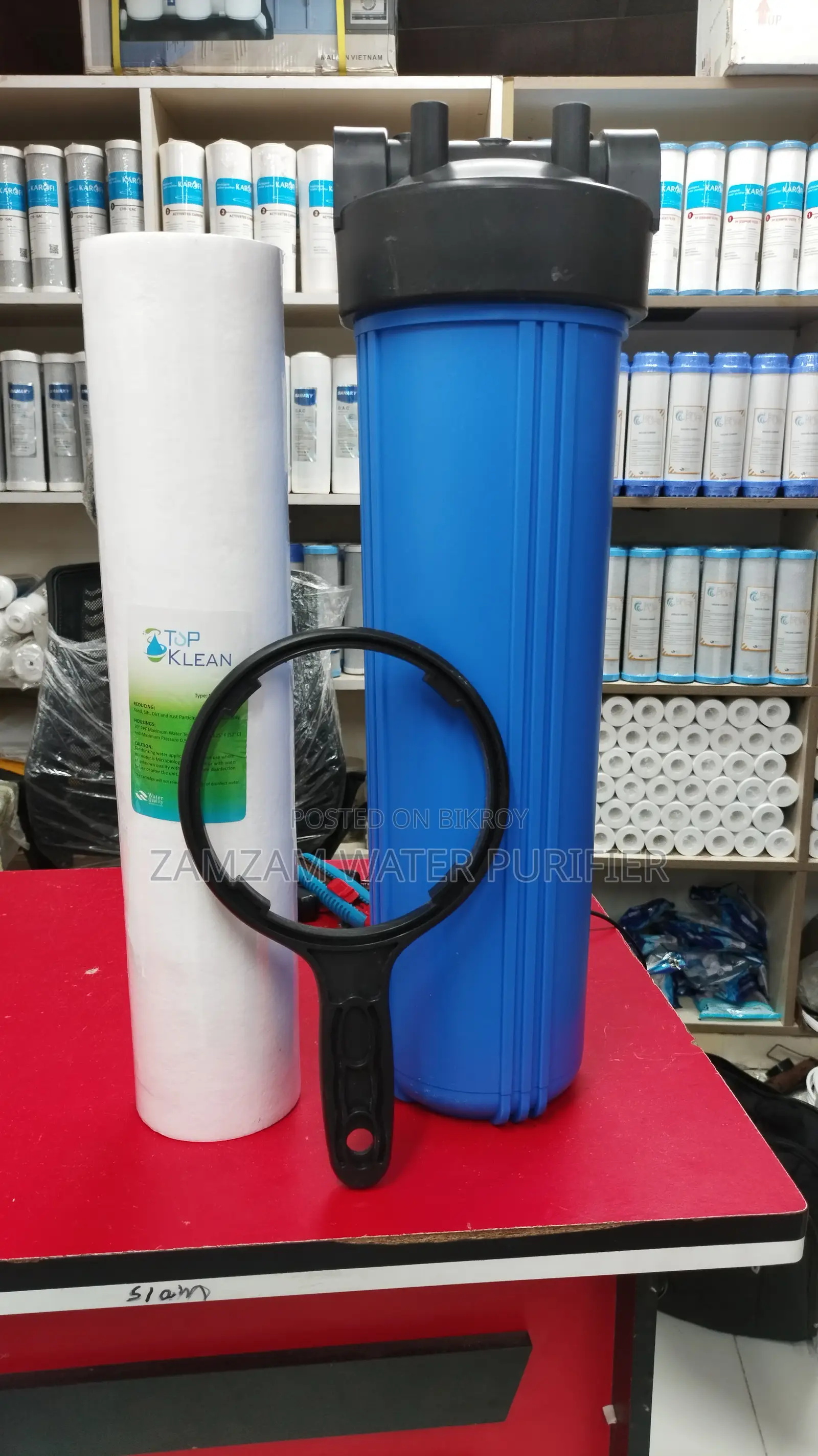 Remove Iron from Your Entire Building's Water with 20" Jumbo Housing Filter Set