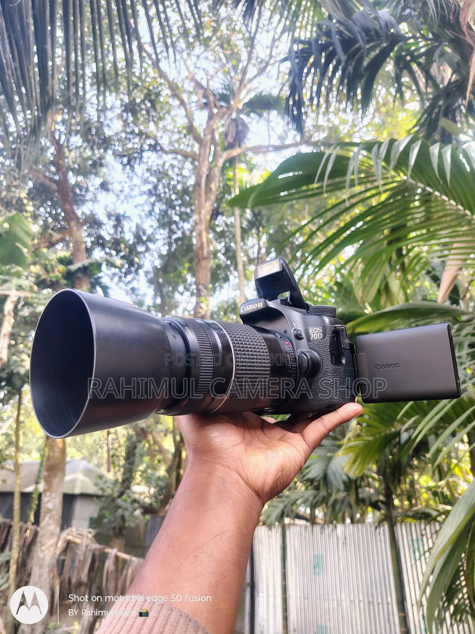 Canon 70D with 75-300 Zoom lens full fresh condition