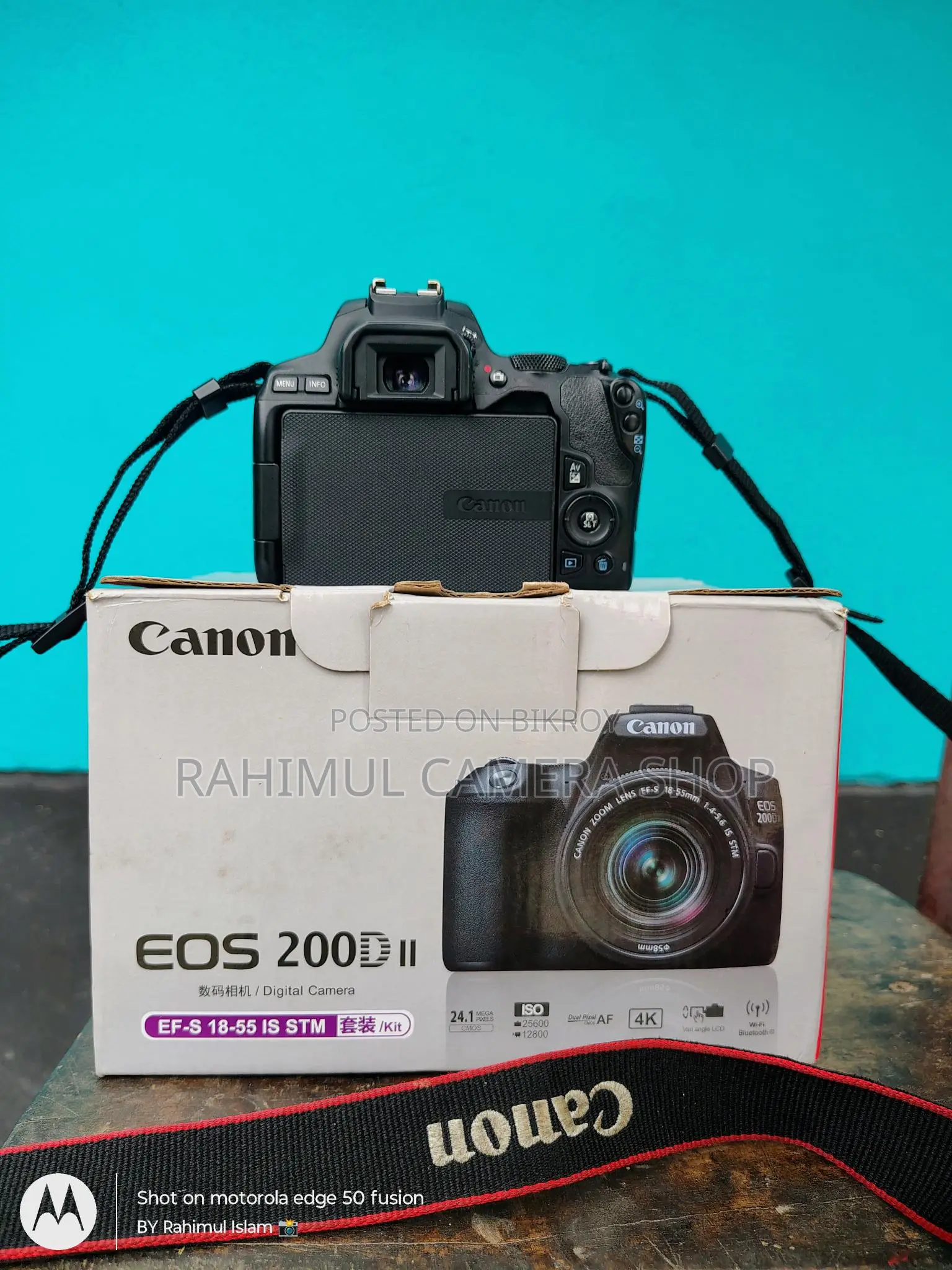 Canon 200d Mark Ii With 50mm Prime Lens 1.8 Fresh Condition