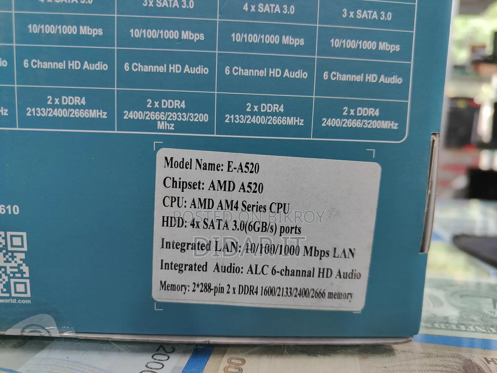 Enter E-A520 Motherboard New & Intact With 3-Year Warranty