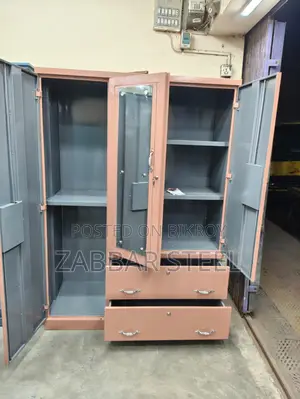 Three Door Steel Almirah — Almari New Model