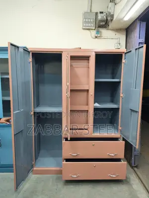 Three Door Steel Almirah — Almari New Model