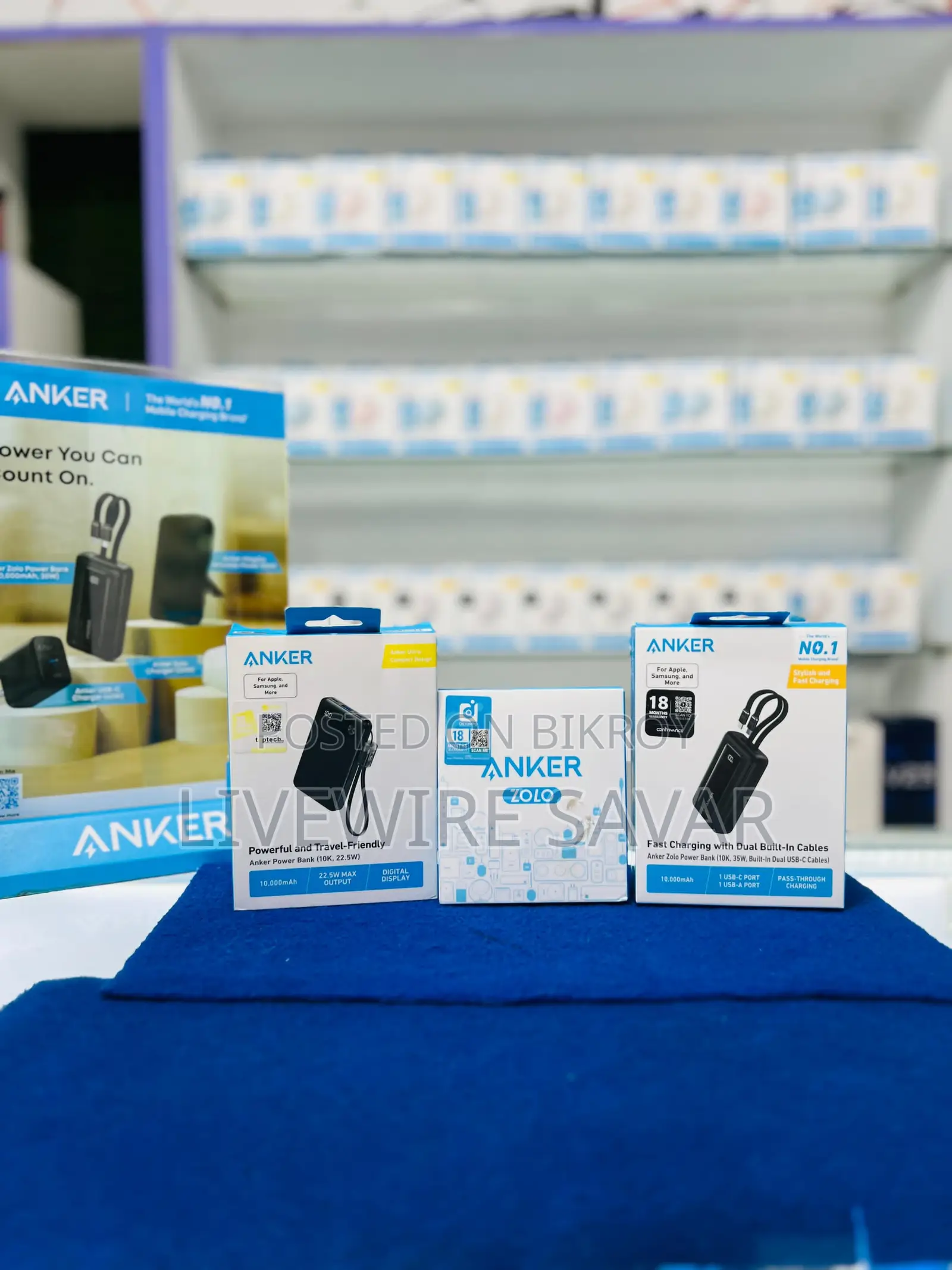 Anker Zolo A1680H12 35W Power Bank with Dual USB-C Cable-10000mAh
