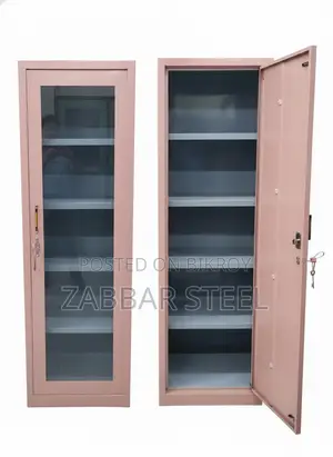 Single Door Steel Showcase — Elegant and Durable!