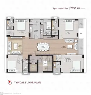 Elegant Apartment @ Jolshiri Abashon, Sector-17