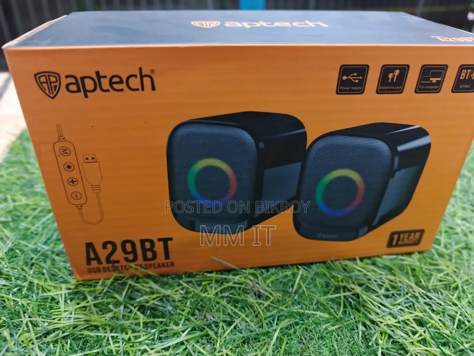 Aptech RGB A29BT USB Bluetooth SPEAKER