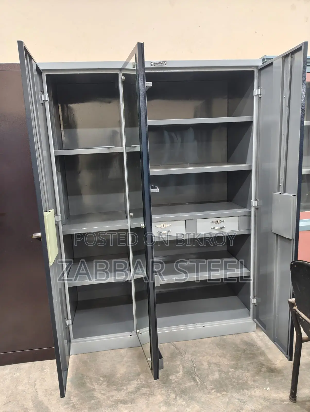 New Almirah - Three Door Steel Almirah