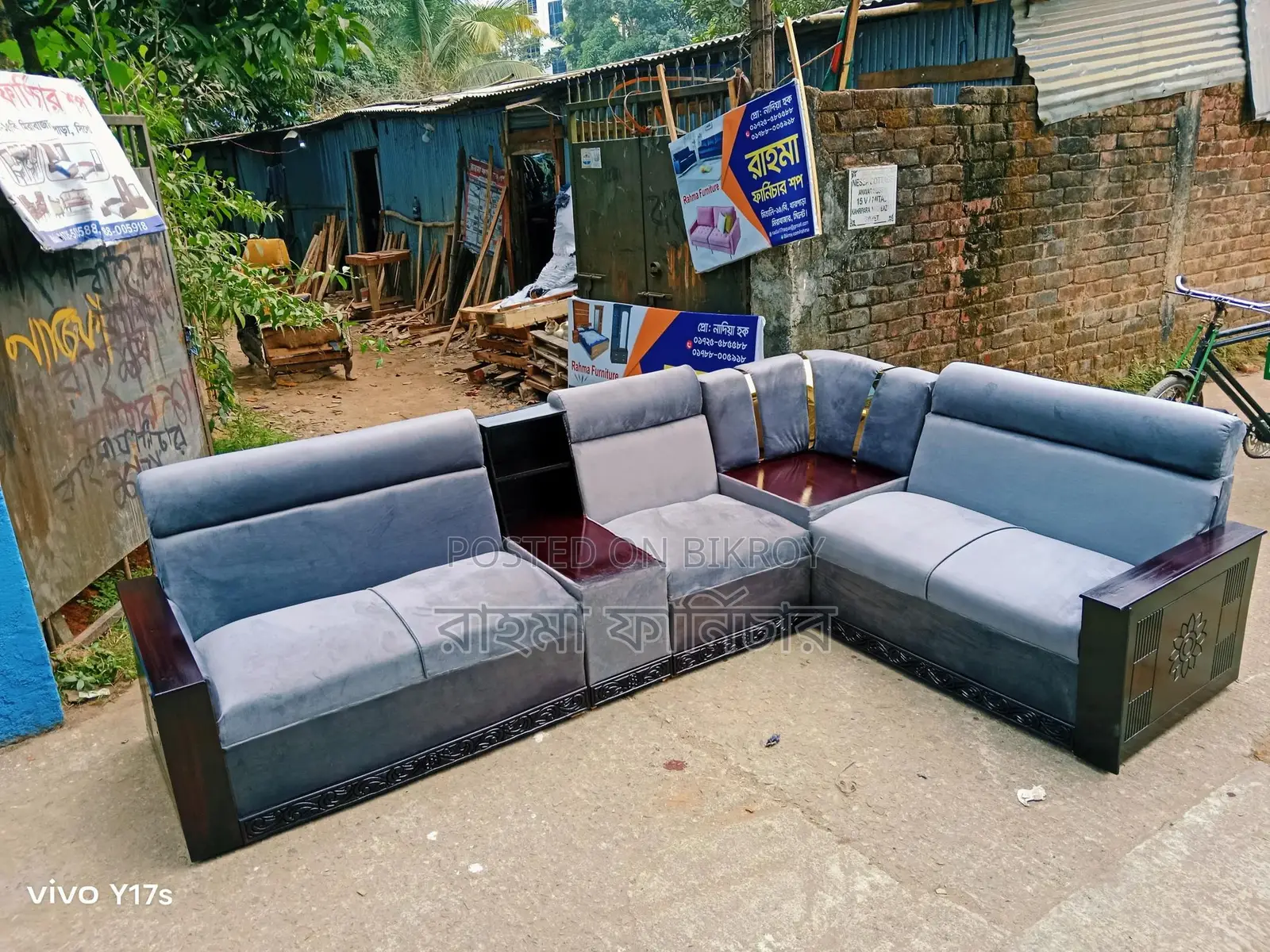 L-Shape Big Corner Box Sofa Set