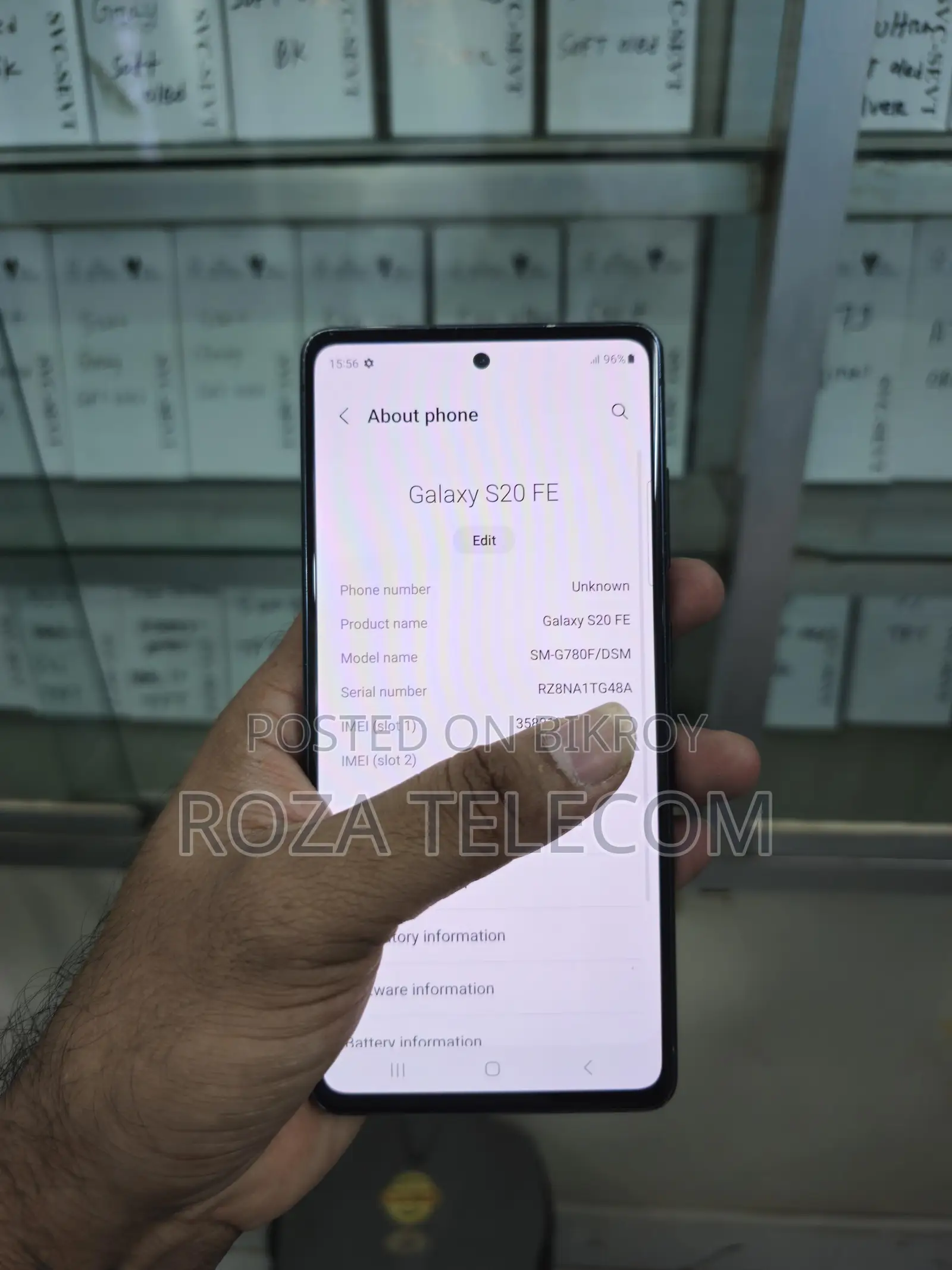 S20FE ফোন খোলা অরিজিনাল ডিসপ্লে