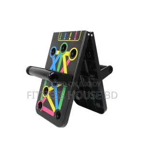 Portable Folding Push Up Stands Exercise Equipment - Multi-Color