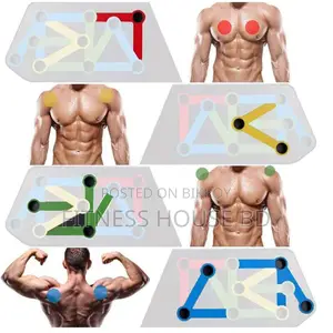Portable Folding Push Up Stands Exercise Equipment - Multi-Color