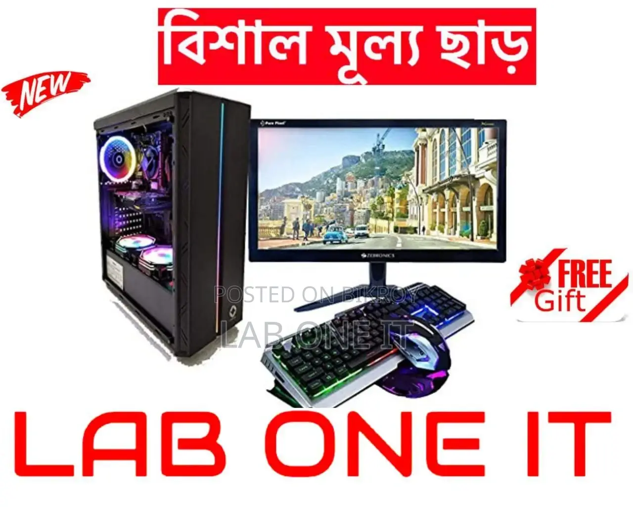 New Offer CORE I3 7TH GEN RAM16GB SSD128GB 19"LED 100%ORIGINAL
