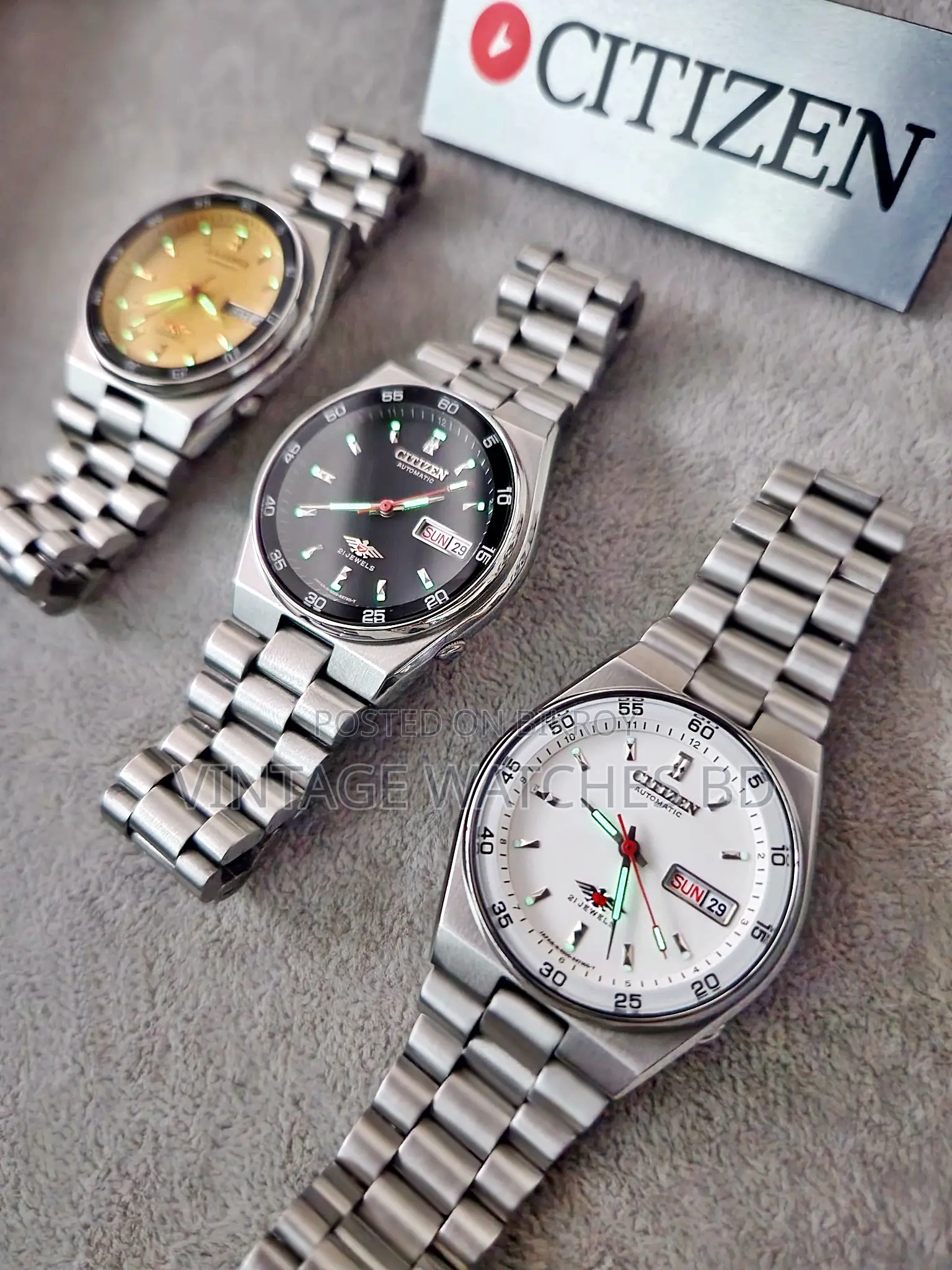CITIZEN Automatic Vintage Railway Series JAPAN