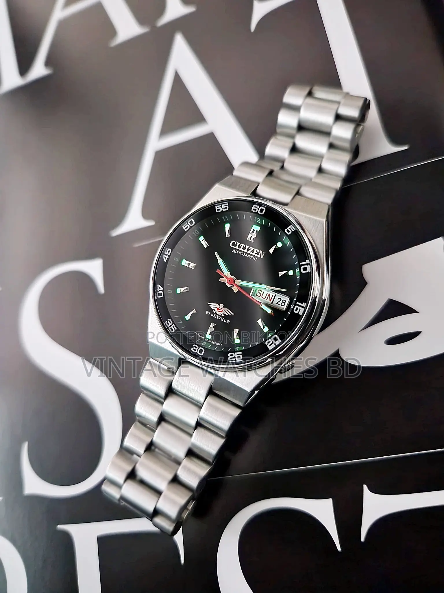 CITIZEN Automatic Vintage Railway Series JAPAN