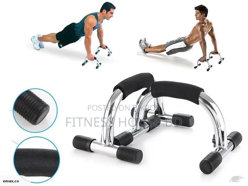 Exercise High Push Up Stand - Black
