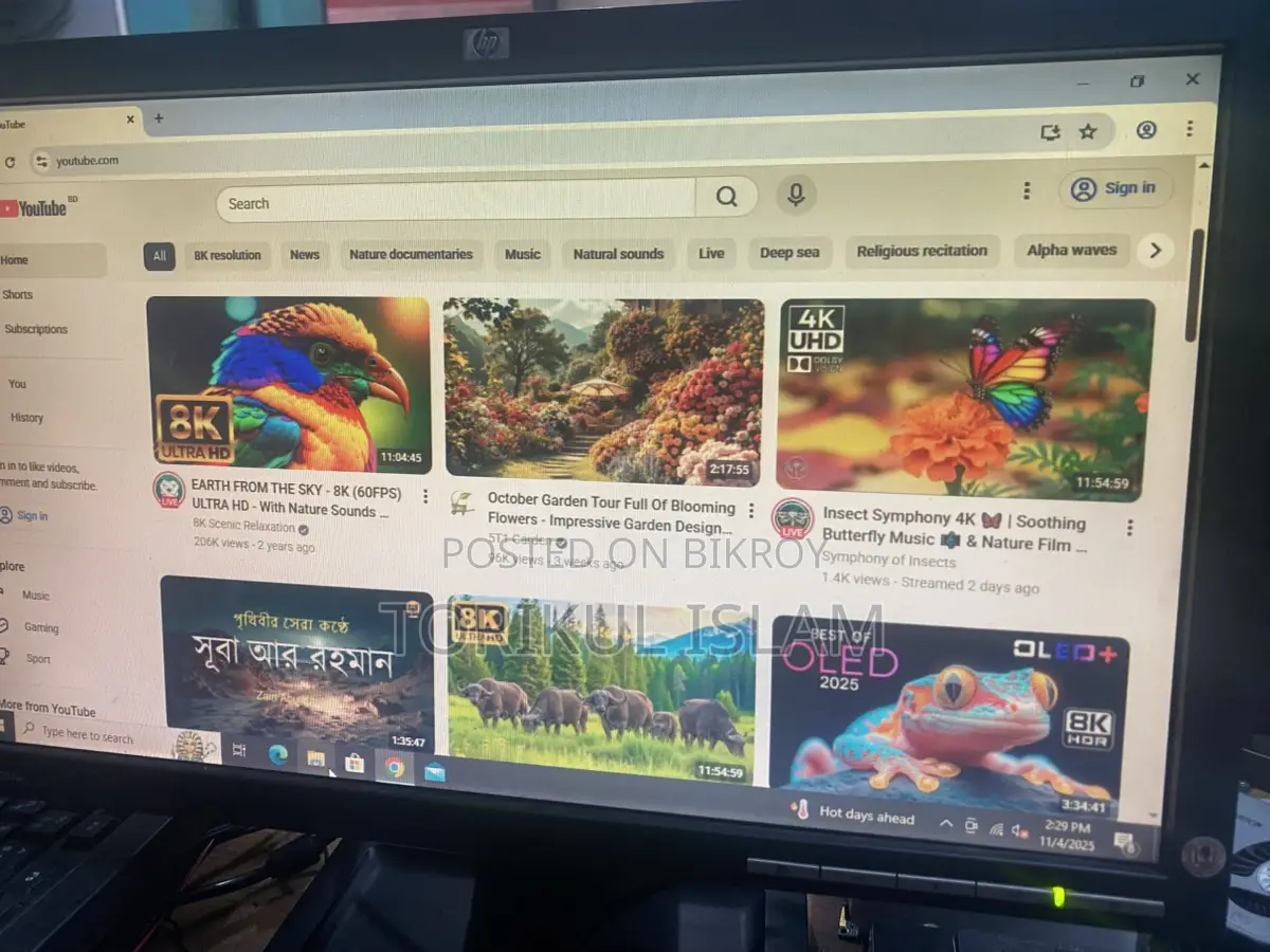HP Monitor + Android Box