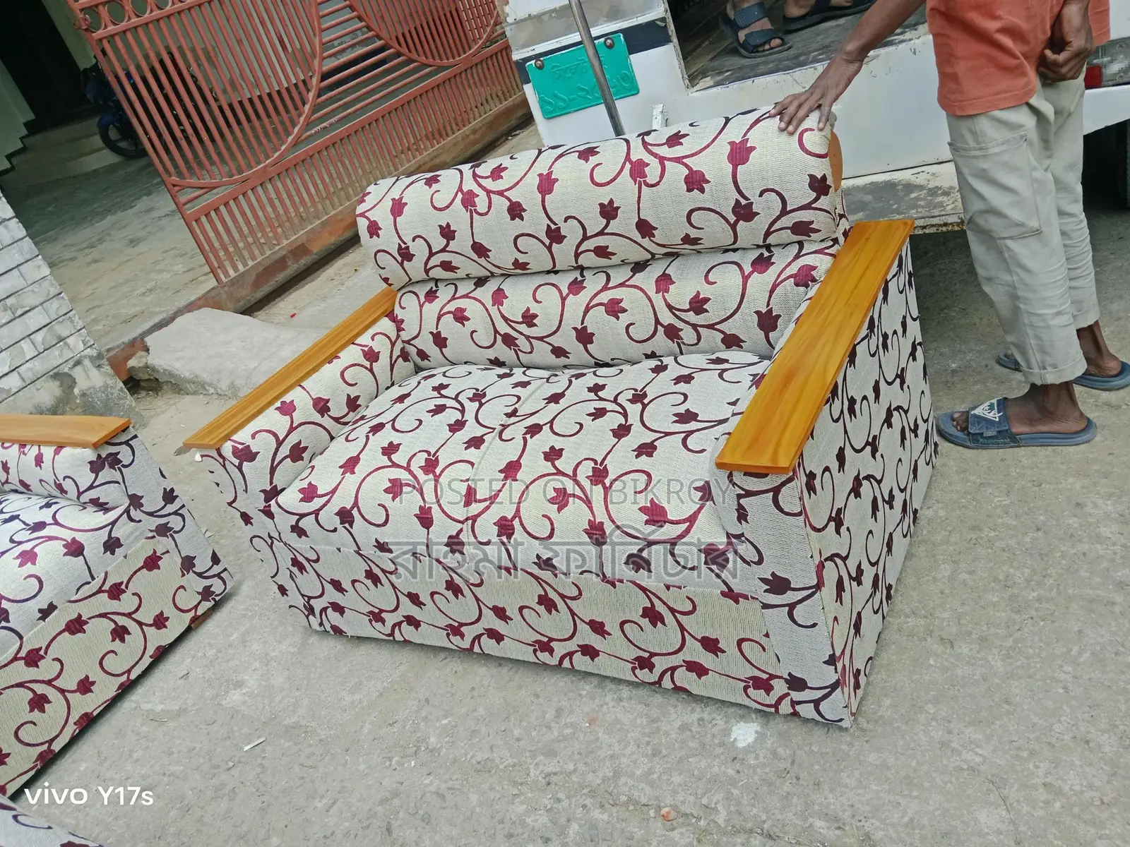 New Half-Box Sofa Set (2/2/1) Full Set