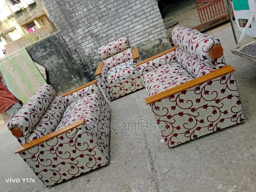 New Half-Box Sofa Set (2/2/1) Full Set
